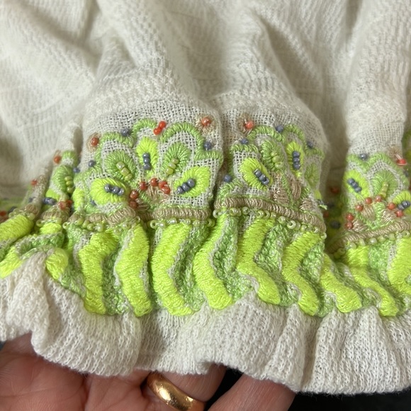 FREE PEOPLE Ivory Strapless Crop Top size M - Picture 6 of 15